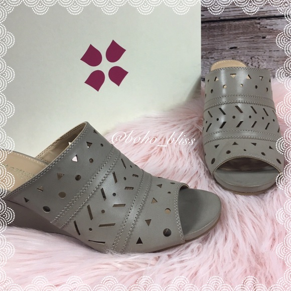 NATURALIZER | Laser Cut Wedge Mule N5 Comfort NEW - Picture 3 of 6